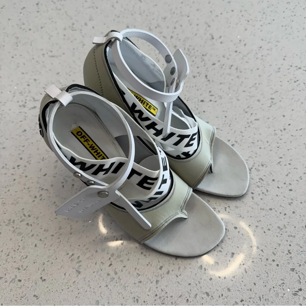 Off-White Women's White Heels - Picture 2 of 16